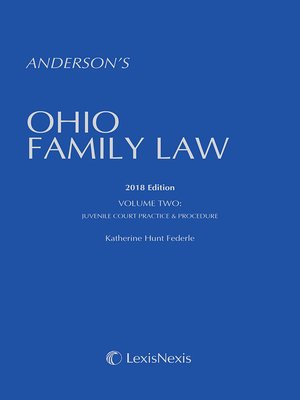 cover image of Anderson's Ohio Family Law